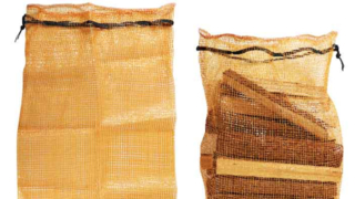 Bolso tubular de la malla de la leña,
