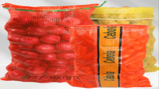 Bolsa de malla tubular para cebolla patata col