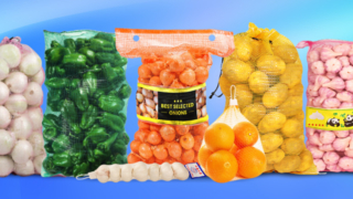 Bolsa de malla tubular para leña,